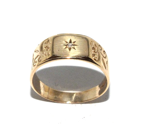 Anello vintage uomo oro - anello,