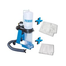 Aspiratore per trucioli+sacco filtraggio+10 sacchi in plastica FERVI KIT0229