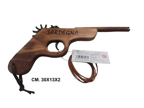 Pistola legno artigianale - legno,
