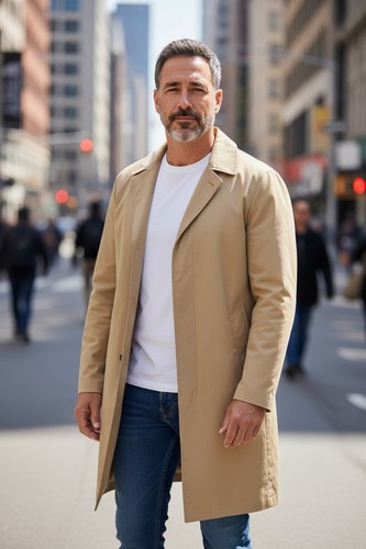 Sandro uomo cappotto beige - cappotto, l