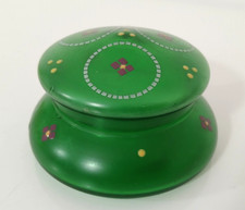Scatola Rotonda in Vetro Verde