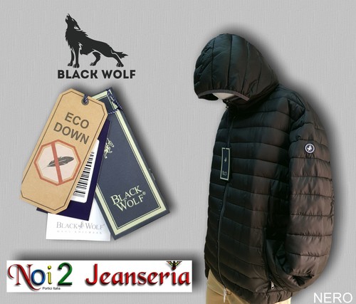 Giubbino black wolf 4xl - black,