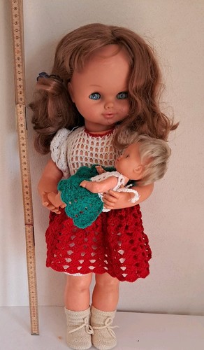 Bambola vintage con carillon - bambola,