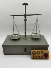 Bilancia da braccio uguale Dixon vintage e set pesi originali made in West Germany da viaggio