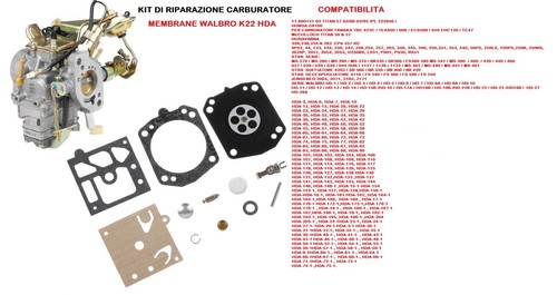 Kit membrane carburatore - kit,