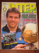 INTER FOOTBALL CLUB 1991/4 LOTHAR MATTHAUS ATALANTA @