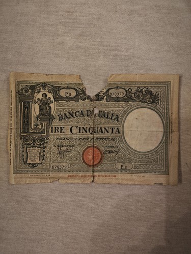Banconota lire barbetti - l",
