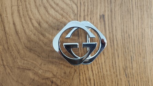 Fibbia gucci logo esagonale - gucci,