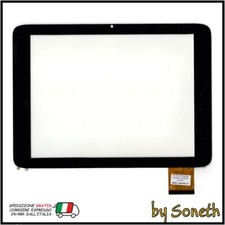 VETRO TOUCH SCREEN PER CLEMENTONI CLEMPAD XL 5.0 13337 8,0" Versione 2015 NERO