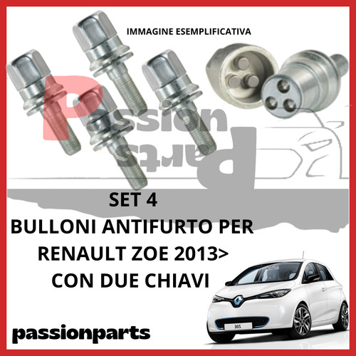 Kit bulloni antifurto cerchi - kit, 4