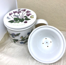 PORTMERION  TISANIERA SERIE BOTANIC GARDEN, TAZZA CON FILTRO E COPERCHIO 1972