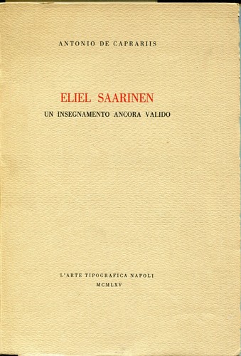 Eliel saarinen un - :,