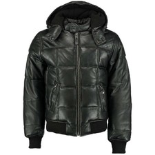 Bomber trapuntato uomo pelle