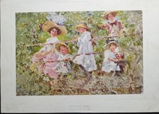 RARA STAMPA ANTICA A COLORI