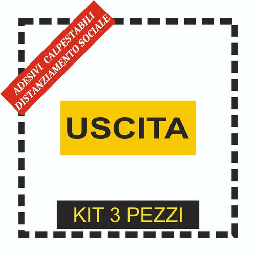 Adesivo calpestabile uscita - adesivo,