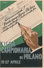 Fiera Campionaria di Milano L. DUDREVILLE Cartolina pubblicitaria illustrata