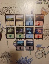 Lotto Mtg Set Land Completo Lotr Signore Degli Anelli 10 Carte Magic The...
