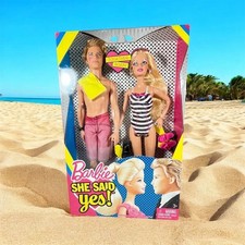 Barbie Doll Collectible She Said Yes Ken Bathing Beach Suit Mattel RARE RETIRED