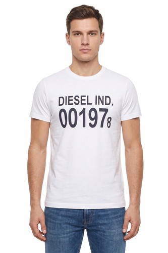Diesel shirt uomo bianca - t-shirt,