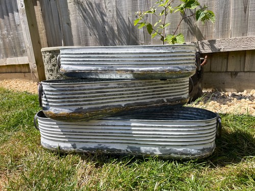 Set fioriera lunga zincato - set,