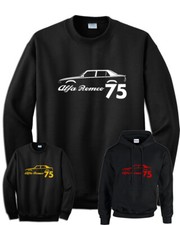 Felpa alfa 75 auto retrò con