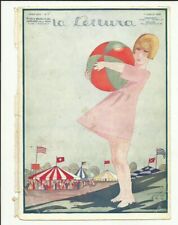 COPERTINA de La Lettura - Luglio 1924,  Copertina STO - ACCETTABILE