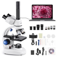 VEVOR Microscopio Trinoculare