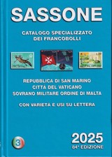 Sassone 2025 Catalogo specializzato San Marino, Vaticano e S.M.O.M. n.3