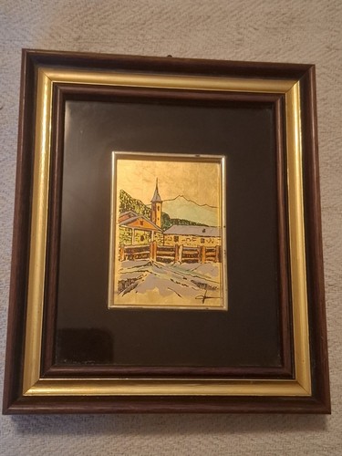 Quadro foglia oro piccolo - , made