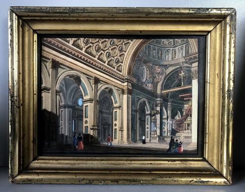 Antico quadro acquerello - antico,