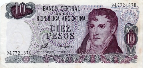 Banconota argentina p300 - banconota,