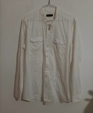 Camicia Coreana Da Uomo Bianca Piazza Italia