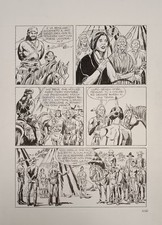 Tex tavola originale nr.106 figlio del vento maxi Tex nr.7 35x23,5