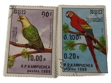 Francobolli Pappagalli R.P