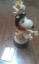 SNOOPY WOODSTOCK action figure NIXO STYLE Capodimonte made in Italy cm. 12x5 cir
