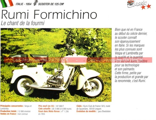 Rumi 125 formichino 1954 - rumi,