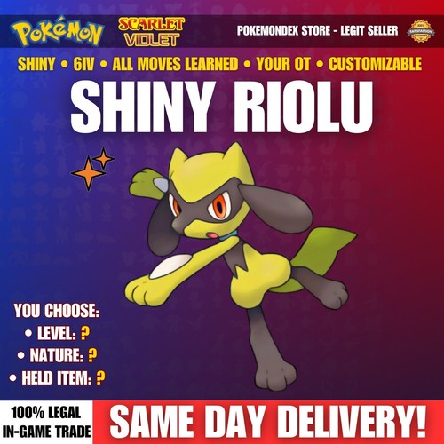 Shiny riolu 6iv - 6iv, lo