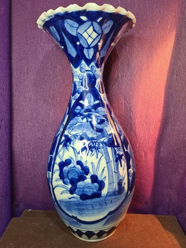 Vecchio grande vaso - , scanalato