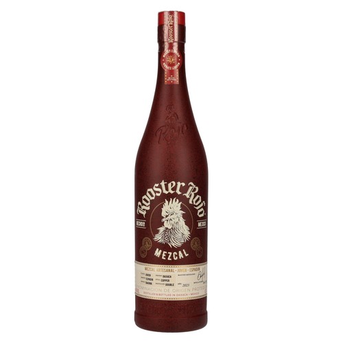Rooster rojo mezcal artesanal - rojo,