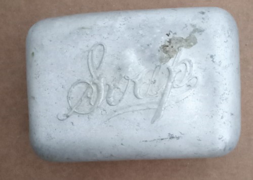 Portasapone vintage alluminio