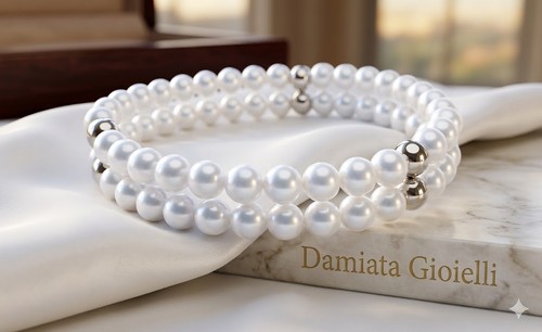 Bracciale elastico due - fili, di