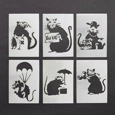 Banksy Rat Stencil Mylar