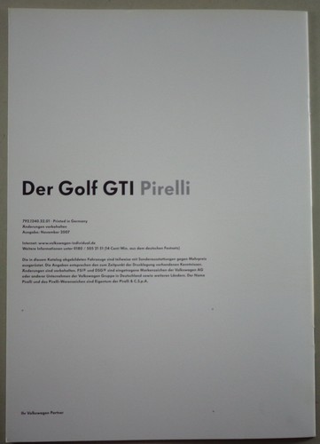 Brochure opuscolo golf v - brochure/opuscolo, vw