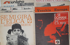 Lotto 11 spartiti musicali vintage anni 60 formato quadrato da collezione - RARO