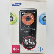 Samsung Q2 Video Lettore MP3 4GB con Radio FM Nero YP-Q2JAB - Nuovo e Sigillato NOS