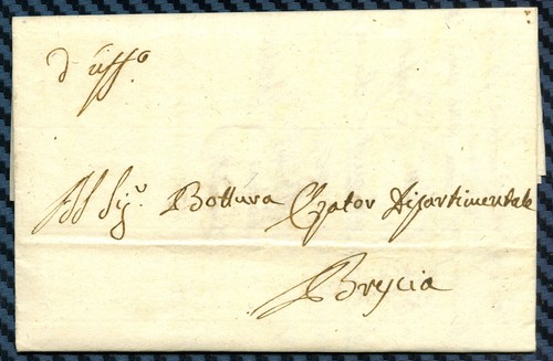 Lettre collio italie - -=, (italie