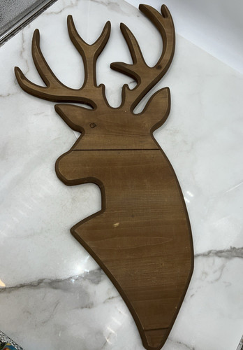 Testa cervo legno - cervo, in