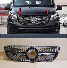 GRIGLIA MASCHERINA CALANDRA DIAMANTE MATRIX MERCEDES CLASSE VITO W447 19-24 AMG