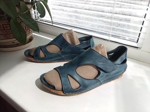 Tacchi donna camper pelle - , navy
