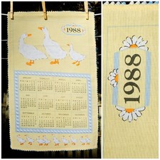 Asciugamano calendario vintage